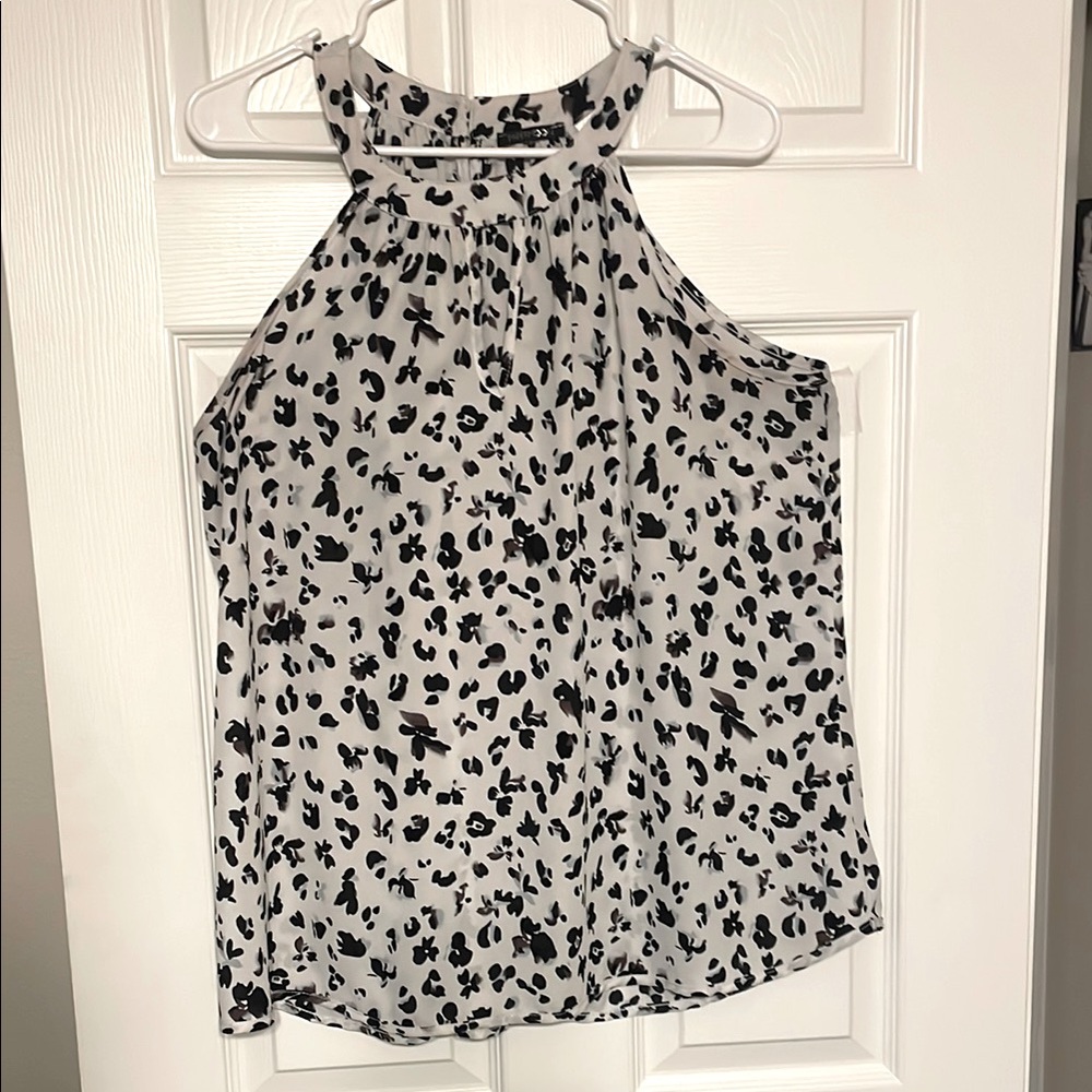 Papermoon Black and White Halter Blouse